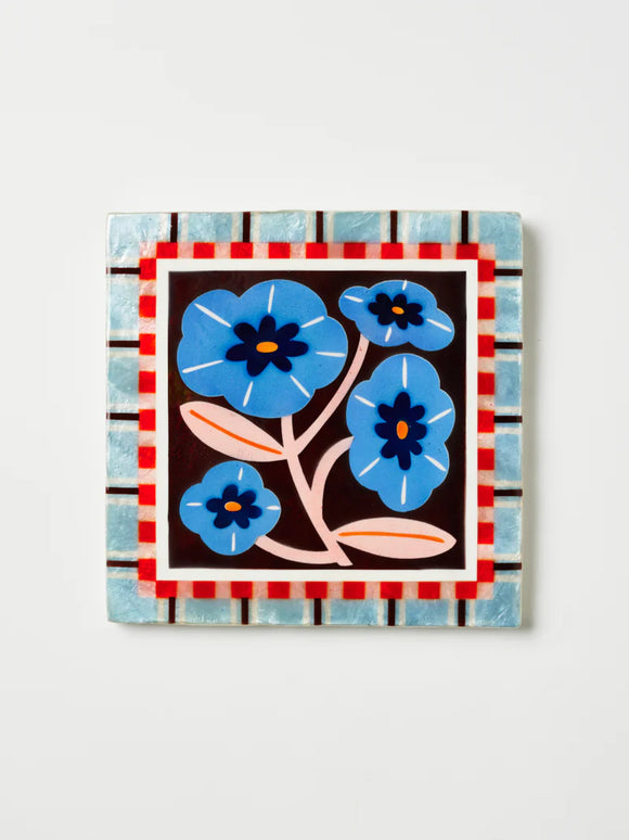 Jones & Co | Bloom Nouveau Blue Square