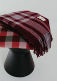 TBCo | Recycled Wool Blanket | Wine Gingham