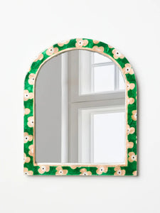 Jones & Co | Paradis Green Floral Mirror