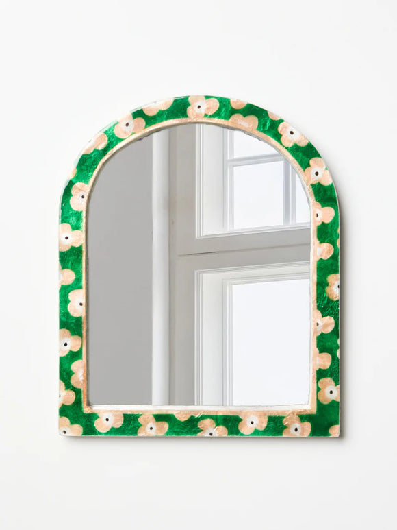 Jones & Co | Paradis Green Floral Mirror