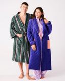 Kip & Co | Quilted Velvet Robe | Mulberry Pie