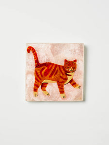 Jones & Co | Purr Ginger Cat Tile