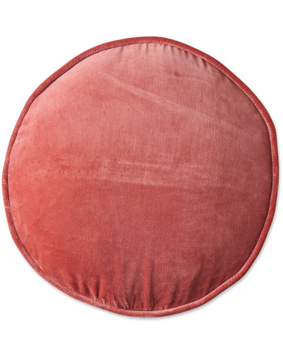 Kip & Co | Velvet Pea Cushion | Peach Pie