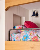 Kip & Co | Velvet Pea Cushion | Rhubarb