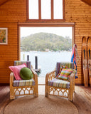 Kip & Co | Velvet Pea Cushion | Campsite