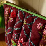 Sage x Clare | Norali Quilted Cosmetic Bag | Sienna