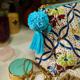 Sage x Clare | Norali Quilted Cosmetic Bag | Ecru