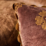 Sage x Clare | Bonny Reversible Velvet Cushion | Tigers Eye