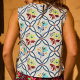 Sage x Clare |  Norali Shell Top | Ecru