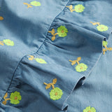 Sage x Clare | Anneliese Ruffle Pillowcase | Peridot