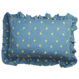 Sage x Clare | Anneliese Ruffle Pillowcase | Peridot
