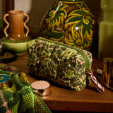Sage x Clare | Magnolia Travel Pouch | Cactus Green
