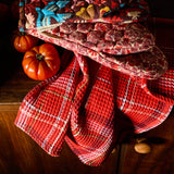 Sage x Clare | Frances Waffle Tea Towel | Poppy