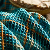 Sage x Clare | Frances Waffle Tea Towel | Turquoise