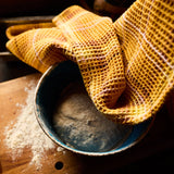Sage x Clare | Frances Waffle Tea Towel | Ochre