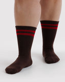 Baggu | Ribbed Sock | Coffee Stripe