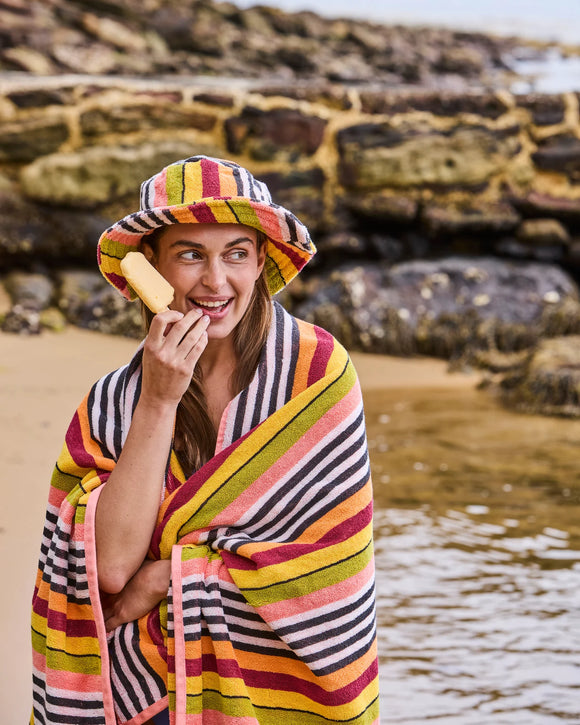 Kip & Co | Terry Beach Towel | Casablanca Stripe