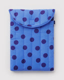Baggu | Puffy Laptop Sleeve 16" | Blue Polka Dot