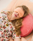Kip & Co | Velvet Pea Cushion | Peach Blossom