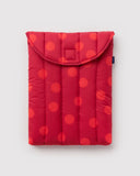 Baggu | Puffy Laptop Sleeve 13/14" | Red Polka Dot