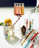 Kip & Co | Neptune Stripe Tumbler Glass Set (2)