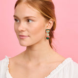 Martha Jean | Clio Earrings | Green/Rose