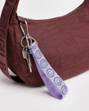 Baggu | Logo Keychain | Lilac Happy