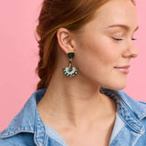 Martha Jean | Electra Earrings | Green/Rose