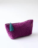 Kip & Co | Wild Grape Velvet Toiletry Bag