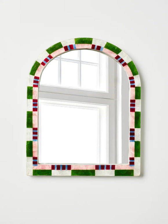 Jones & Co | Bloom Nouveau Check Mirror