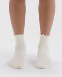 Baggu | Lettuce Edge Socks | Set of 2 | White