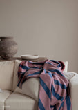 TBCo | Recycled Wool Blanket | Berry Frame Stripe