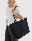 Baggu | Large Nylon Reversible Tote | Mixed Black