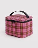 Baggu | Puffy Lunch Bag | Azalea Pink Tartan