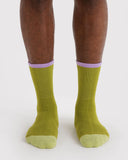 Baggu | Ribbed Sock | Olive Mix