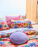 Kip & Co | Velvet Pea Cushion | Jacaranda