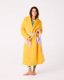 Kip & Co | Quilted Velvet Robe | Lavender Honey