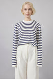 McIntyre Merino | Lightweight Knit | Gabriel Navy Stripe