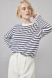 McIntyre Merino | Lightweight Knit | Gabriel Navy Stripe