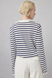 McIntyre Merino | Lightweight Knit | Gabriel Navy Stripe