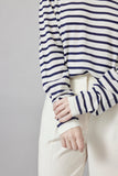McIntyre Merino | Lightweight Knit | Gabriel Navy Stripe