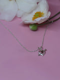 SGS Jewellery | Love Struck Sterling Silver & Garnet Necklace