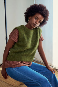 Olga de Polga | Aspen Alpaca Knit Vest | Moss