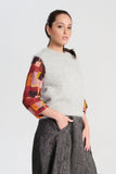 Olga de Polga | Aspen Alpaca Knit Vest | Light Grey