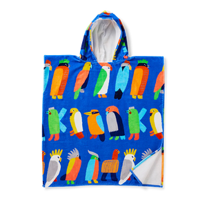Halcyon Nights | Kids Hooded Towel | Flamin' Galah