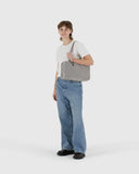 Baggu | Nylon Medium Bowler Bag | Black & White Gingham