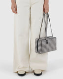 Baggu | Nylon Bowler Bag | Black & White Gingham