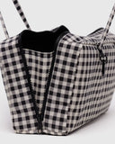 Baggu | Nylon Bowler Bag | Black & White Gingham