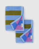 Baggu | Hand Towel Set of 2 | Cabana Stripe Mix