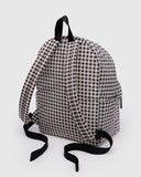 Baggu | Large Nylon Backpack | Black & White Gingham